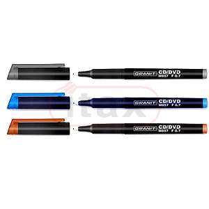 Marker wodoodporny CZARNY CD/DVD M859