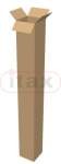 Karton klapowy tuba 720x80x80 mm 3-warstwowy brązowy