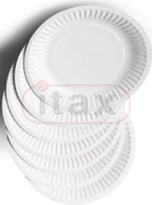 Talerze papierowe białe średnica 23 cm a'100