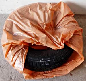 Worki ochronne foliowe na opony 97x100cm a'100 szt.