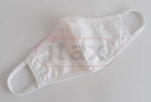 Maseczka bawełniana 3-warstwowa biała 10 sztuk 