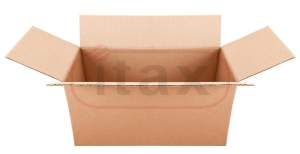 Karton klapowy 640x380x190 mm 3-warstwowy brązowy