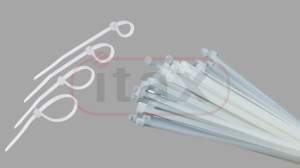 Opaska kablowa 540x7,5 biała a'100szt