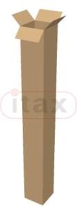 Karton klapowy tuba 1010x158x158 mm 3-warstwowy brązowy