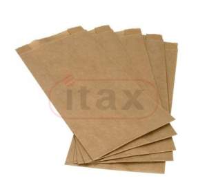 Torebki papierowe brązowe fałdowe 150x100x50mm a'50