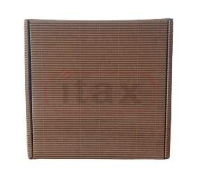 Karton pudełko ozdobne brązowe 120x120x50mm fala EF karbowany 4w