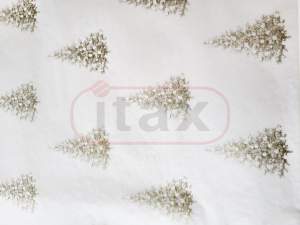 Bibuła Papier jedwabny 18 g/m2 50x75cm wzór choinka złota a'10 szt.