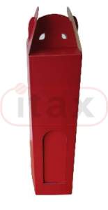 Pudełko na wino 1 butelka czerowne 95x95x335mm /405mm