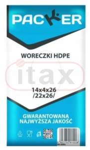 Woreczki foliowe HDPE 22x26 (14x4x26) PACKER