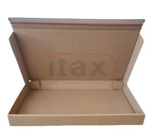 Karton fasonowy 630x370x70mm  3-warstwowy brązowy z paskiem klejącym samoprzylepnym Paczkomatu INPOST Gab. A