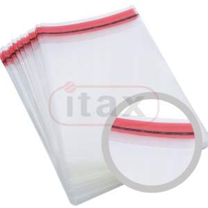 Woreczki PP CELOFANOWE z taśmą 25x35 a'100