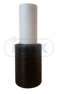 Folia STRETCH czarna 10 cm/150 mb z uchwytem - "granat"