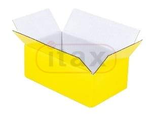 Pudełko ozdobne ŻÓŁTE 200x120x80mm karton klapowy 3w