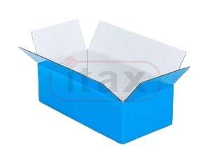 Pudełko ozdobne NIEBIESKIE 200x120x80mm karton klapowy 3w