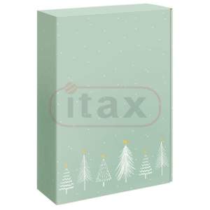 Pudełko ozdobne fasonowe MODERN CHRISTMAS  360x250x95 mm - idealne na 3 butelki 0,75