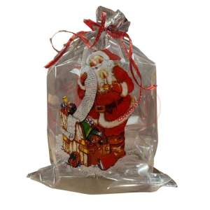 Torebka celofanowa świąteczna „Mikołaj” 30x50 cm– komplet 10 szt.