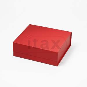 Pudełko ozdobne magnetyczne CZERWONE 175x175x60 mm