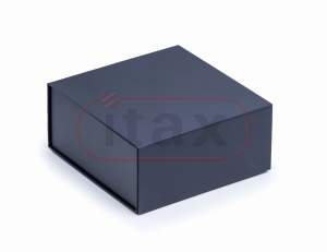 Pudełko ozdobne magnetyczne GRAFITOWE 200x200x90mm