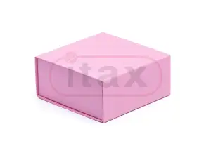 Pudełko ozdobne magnetyczne RÓŻOWE 200x200x90mm