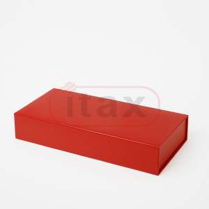 Pudełko ozdobne magnetyczne CZERWONE 345x150x55mm