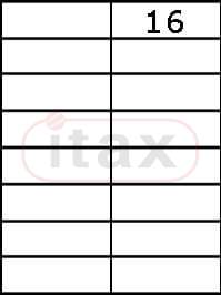 Etykiety samoprzylepne 105x37 mm a'100 (2x8)