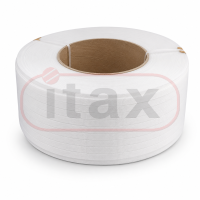 Taśma bandująca polipropylenowa 12 × 0,8 mm × 2000 m biała ITAX