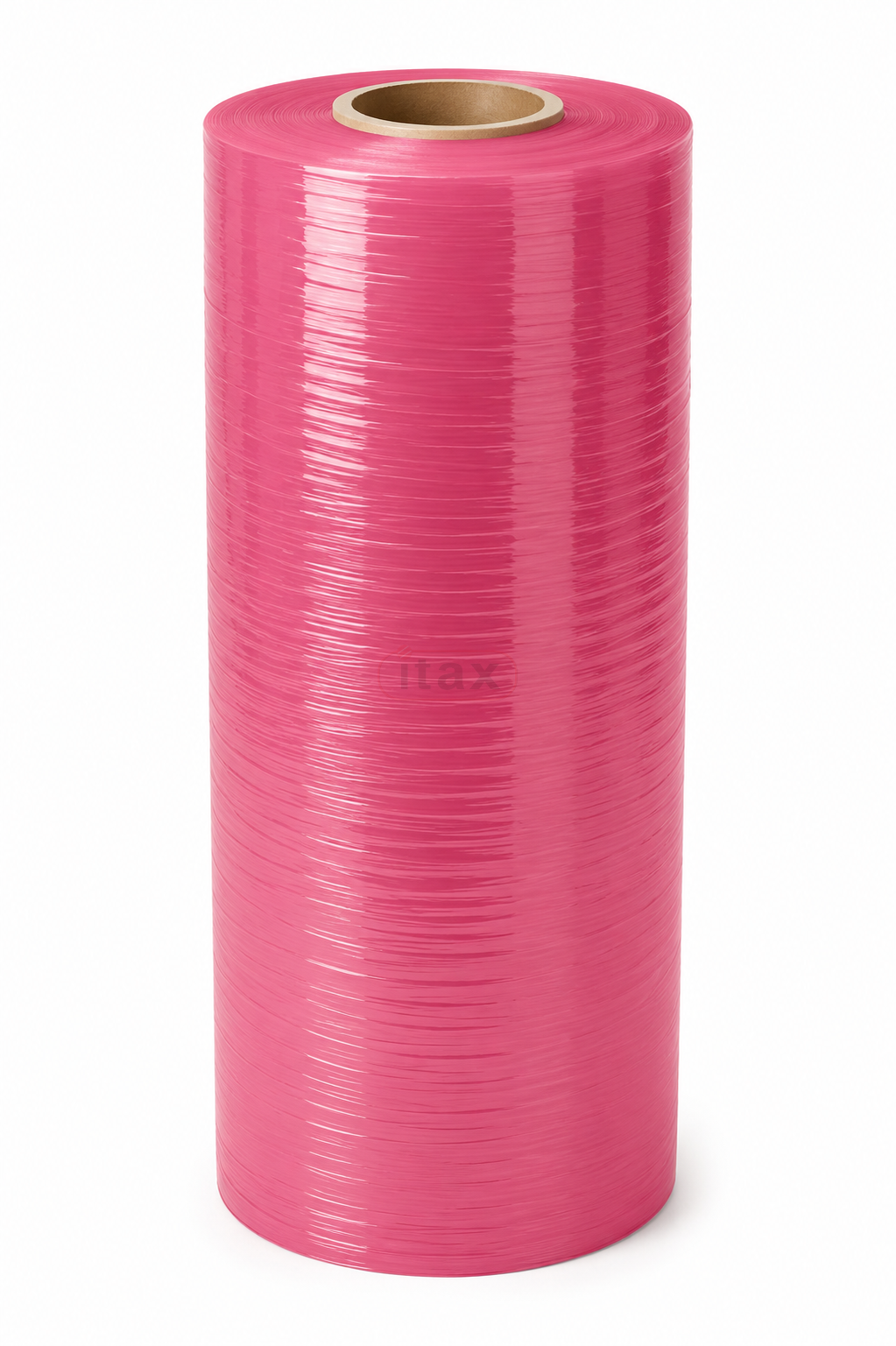 Różowa folia stretch 25 cm / 1 kg Do zabezpieczania paczek i palet ITAX