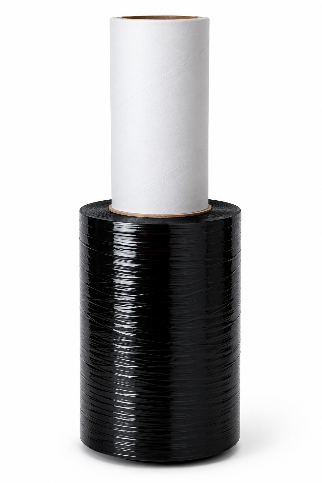 Mini folia stretch czarna z uchwytem Granat 10 cm / 150 mb ITAX