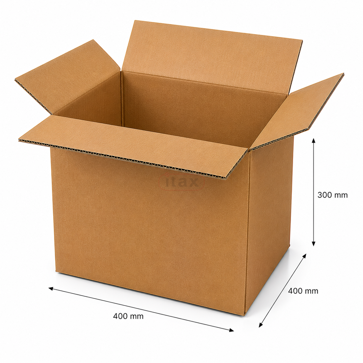 Karton 400×400×300 mm brązowy 3W – pudełko do pakowania produktów