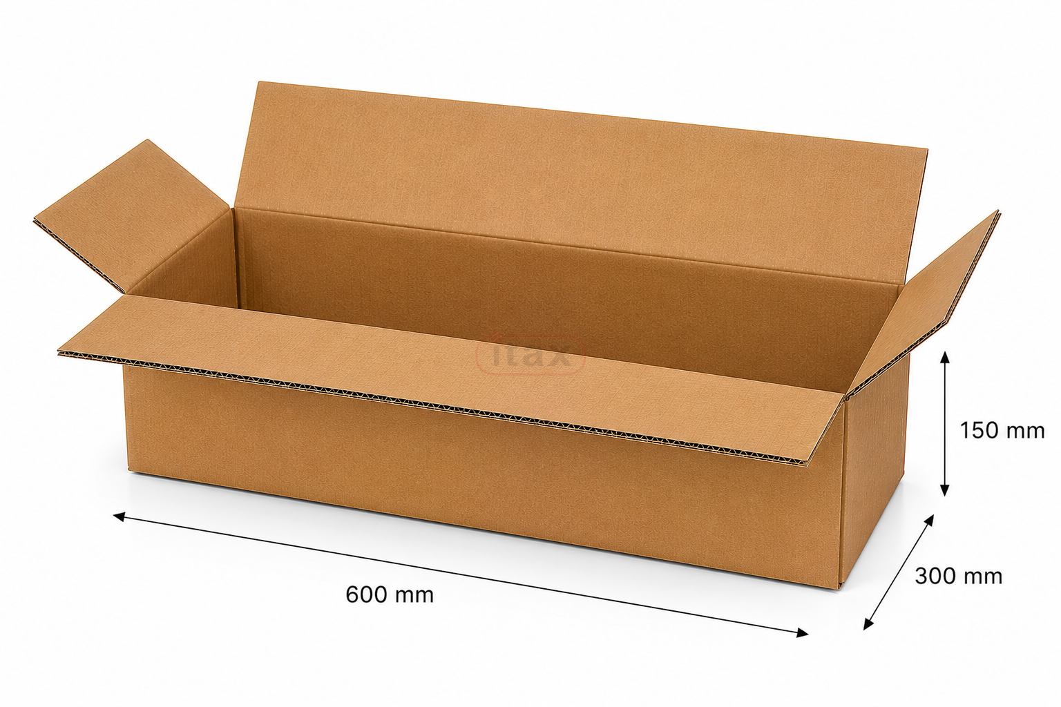 Pudełko kartonowe 600x300x150 mm brązowe 3W Karton klapowy