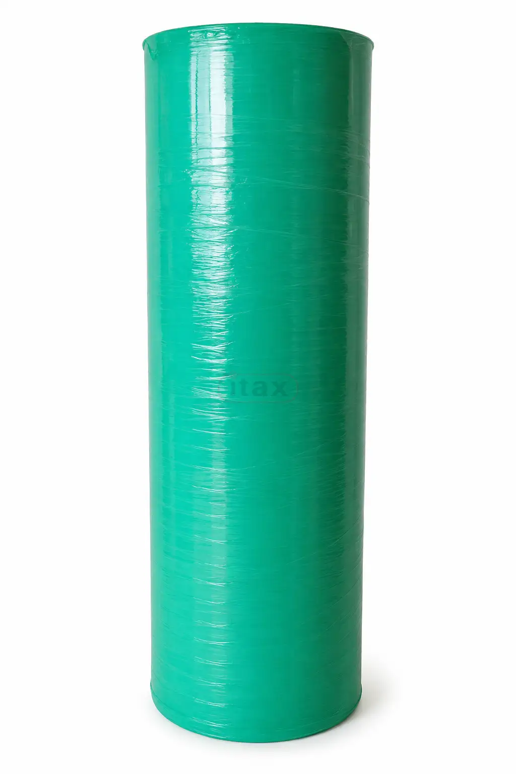Zielona folia stretch 25 cm / 1 kg  Do zabezpieczania paczek i palet  ITAX