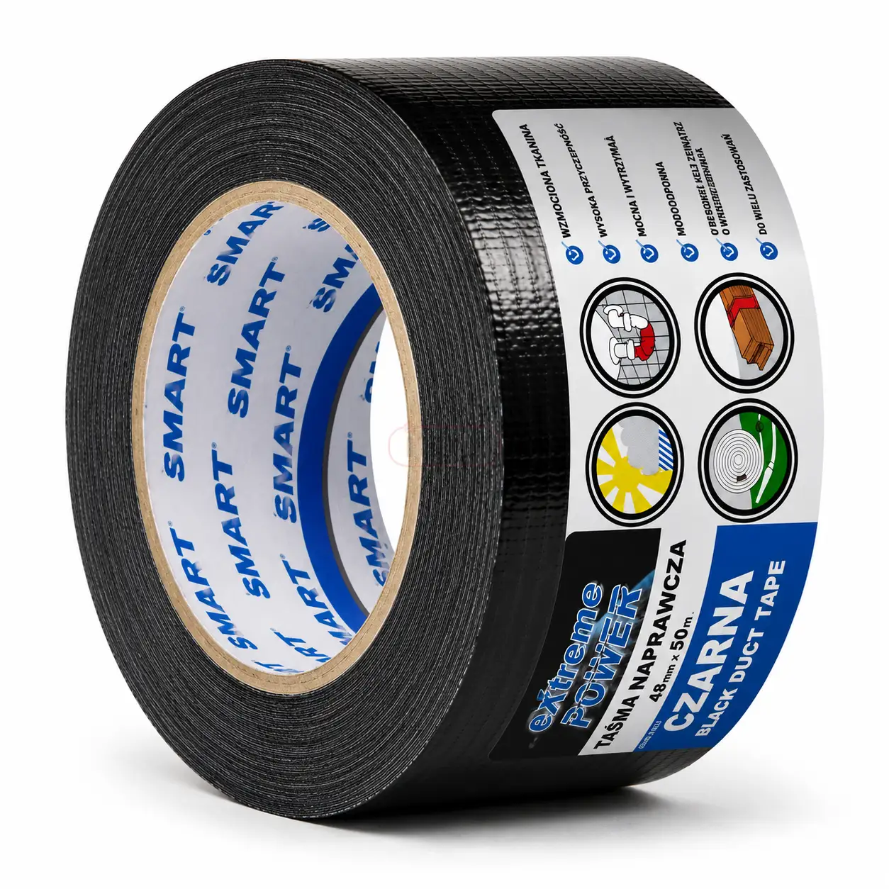 Taśma naprawcza SMART DUCT czarna 48 × 25 m ITAX