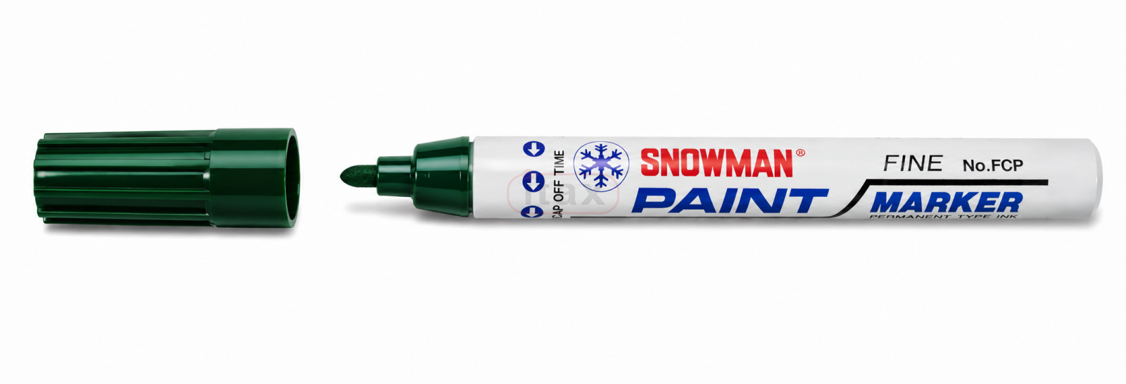 Marker olejowy SNOWMAN zielony wodoodporny 1–1,5 mm