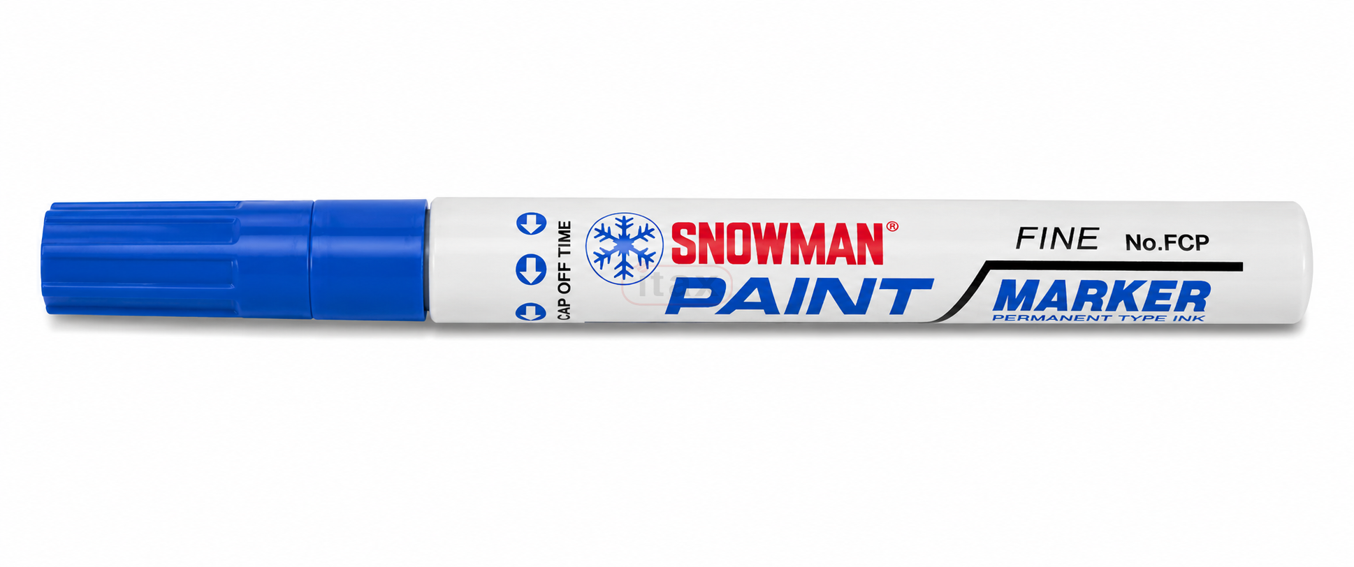 marker olejowy, marker SNOWMAN, marker niebieski, marker olejowy niebieski, marker permanentny, marker wodoodporny, marker 1-1,5 mm, marker do metalu, marker do szkła, marker do plastiku, marker do drewna, marker techniczny