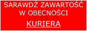 Etykiety samoprzylepne "SPRAWDŻ ZAWARTOŚĆ" 100szt/rol.