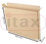 Karton klapowy 500x50x400 mm 5-warstwowy brązowy