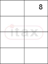 Etykiety samoprzylepne 105x74 mm  a'100 (2x4)