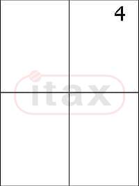 Etykiety samoprzylepne 105x148 mm a'100 (2x2)