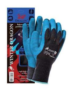 Rękawice ocieplane RWD powlekane gumą L