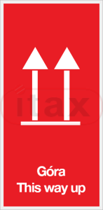 Etykiety samoprzylepne "GÓRA" 100szt/rol.