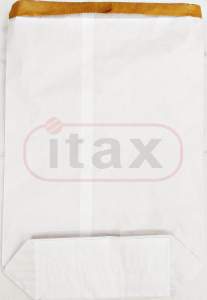 Worki papierowe 2-warstwowe białe 35x54x10 cm klejony 