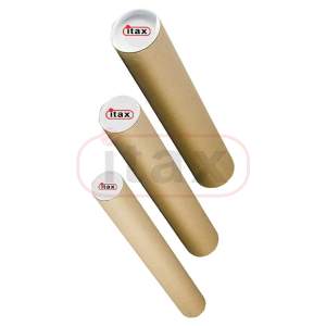 Tuba kartonowa 100cm/7cm okrągła z kapslami