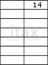 Etykiety samoprzylepne 105x42 mm a'100 (2x7)