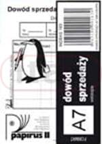 Druk DOWÓD SPRZEDAŻY - PARAGON A7 wielokopia