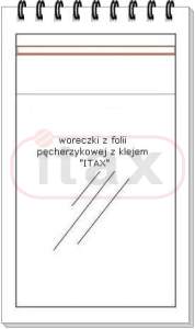 Woreczki z folii pęcherzykowej 12x15cm+5cm z taśmą klejącą