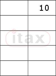 Etykiety samoprzylepne 105x57 mm a'100 (2x5)