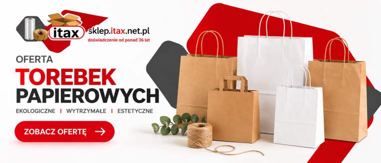 Torebki papierowe białe i brązowe – hurtownia opakowań ITAX